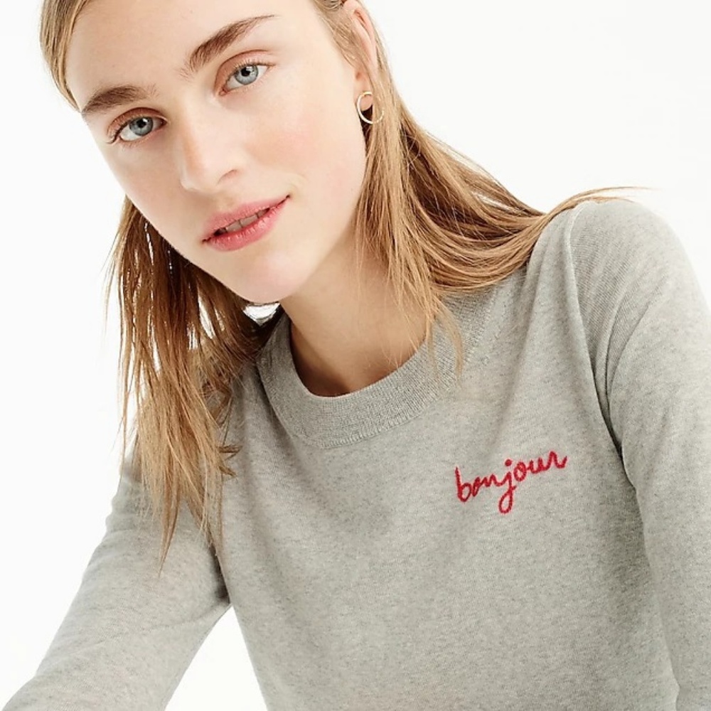 J.Crew Bonjour Tippi Merino Wool Sweater - Picture 2 of 4